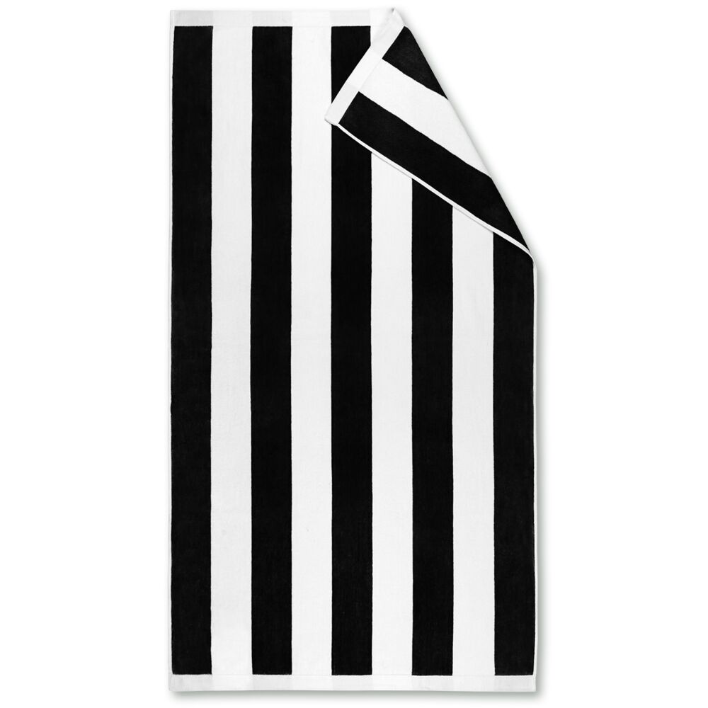 Black and white beach towel clearance