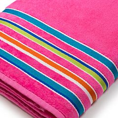 36"x70" Hampton Stripe Pink(9355) Jacquard Premium Pool/Beach Towel FJ-5180