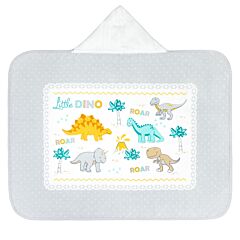 28" x 35" Little Dino Dinosaurs Hooded Towel Velour 100% Cotton