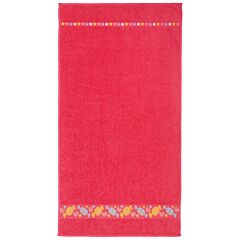 28" X 51" "Candy" Jacquard Border Terry Bath Towel 100%Cotton