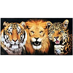 30" X 60" Big Cats Felines III Velour Beach Towel 100%Cotton