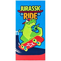 30" X 60" Jurassic Ride Dinosaur Velour Beach Towel 100% Cotton