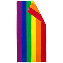 30" X 60" Rainbow Reversible Premium Velour Towel 100% Cotton