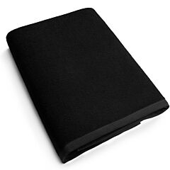 30" x 60" Solid BLACK/1563 Terry Velour Bath/Beach Towel 100% Cotton