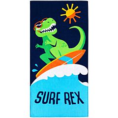 30" X 60" Surf Rex Velour Beach Towel 100% Cotton
