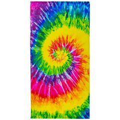 30" X 60" Tie Dye Bay Neon Velour Beach Towel 100% Cotton