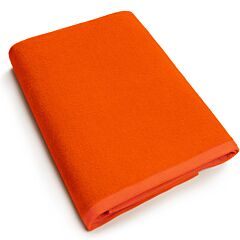 30" x 60" Solid Orange/9520 Terry Velour Bath/Beach Towel 100% Cotton