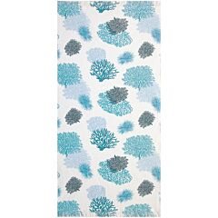 Nostalgic AF-1536 Meadow Blue Printed Flat Woven Terry with Fringe Towel 36x70" 100% Cotton