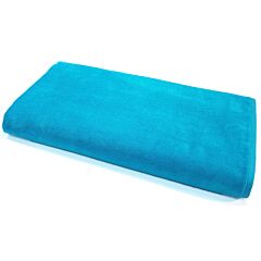 40" X 76" Solid Turquoise(9518) Luxury Pool Towel Terry Velour 100% Cotton