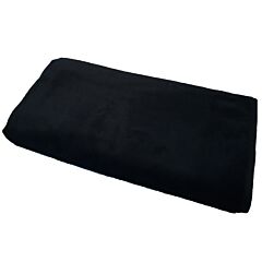 40" X 76" Solid Black Luxury Pool Towel Terry Velour 100% Cotton
