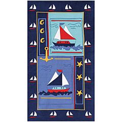 40" X 72" Chiloe Terry Velour Beach Towel 100% Cotton