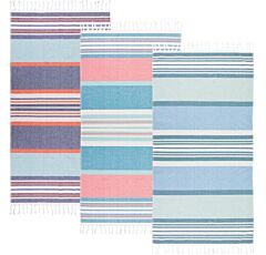 32x63" Striped Terry Fringe Sand Free Beach Towel 100% Cotton