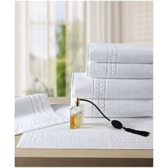 Profi Top Terry Bath Towel White  30" X 59" 90% Ring- Spun Cotton 10% Polyester