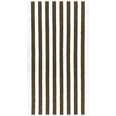 35"X66" Idantren Dye Cabana Stripes Chocolate 100% Cotton