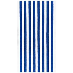 35"X66" Idantren Dye Cabana Stripes Royal 100% Cotton