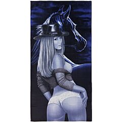 30" X 60" Sexy Cowgirl Velour Beach Towel 100% Cotton