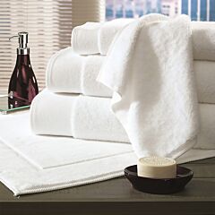 Fifth Av. Bath Towel White 30" X 60" AF-1347 100% Ring Spun Cotton