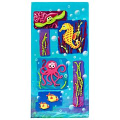 30" X 60" Bubbles II Velour Beach Towel 100% Cotton 