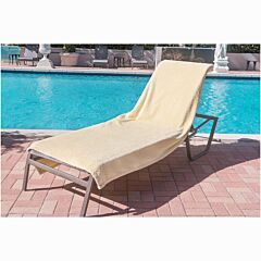 40" X 90" Lounge Chair/Chaise Cover Yellow Double Terry Towel 100% Cotton