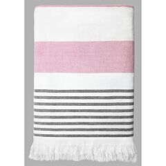 Nostalgic AF-1549 Flat Woven Terry with Fringe Towel 36x70" 100% Cotton