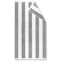 34" X 64" Paradise Collection Grey Premium Velour Towel 100% Cotton
