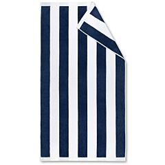 34" X 64" Paradise Collection Navy Premium Velour Towel 100% Cotton