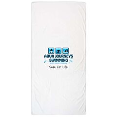30" X 60" Promo Towel Velour 100% Plush Cotton White