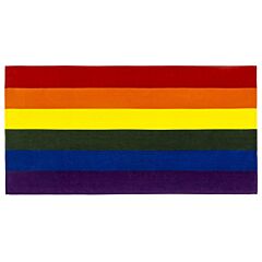 30" X 60" Pride Rainbow Flag Velour Beach Towel 100% Cotton