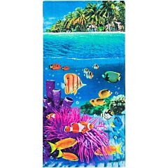 30"X 60" Tropical Island Velour Beach Towel 100%Cotton