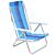 Beach Chair AL 8 Positions PE Stripes Assorted REF 251000