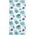Nostalgic AF-1536 Meadow Blue Printed Flat Woven Terry with Fringe Towel 36x70