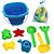 Sand Toy Collapsible Bucket Set 8pcs