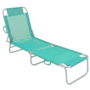 Portable AL Lounge Chair 4 Positions Aqua Mint REF 414768