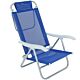 Beach Chair AL Sunny Top 6 Positions Lay Flat Sannet Assorted REF 063