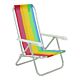 Beach Chair AL LAZY 4 Positions PE Stripes Assorted REF 250000